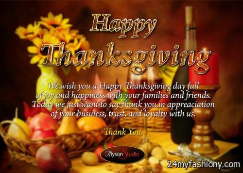 Happy Thanksgiving Wishes and Greetings 2016