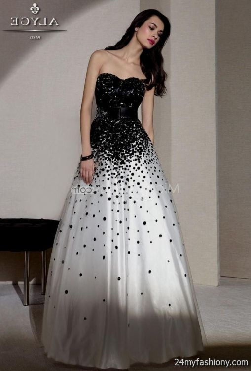 black and white ball gowns for prom 2016-2017 » B2B Fashion