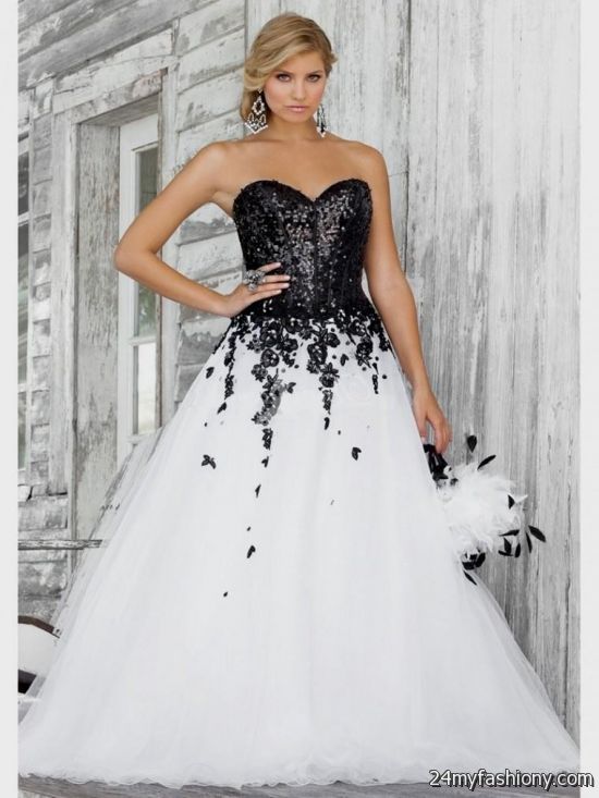 White bridesmaid dress with black lace