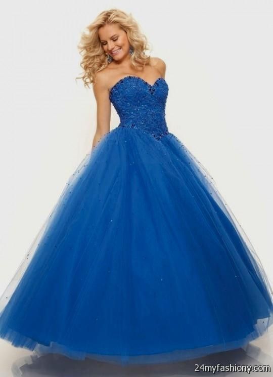 blue ball gown prom dresses 2016-2017 » B2B Fashion