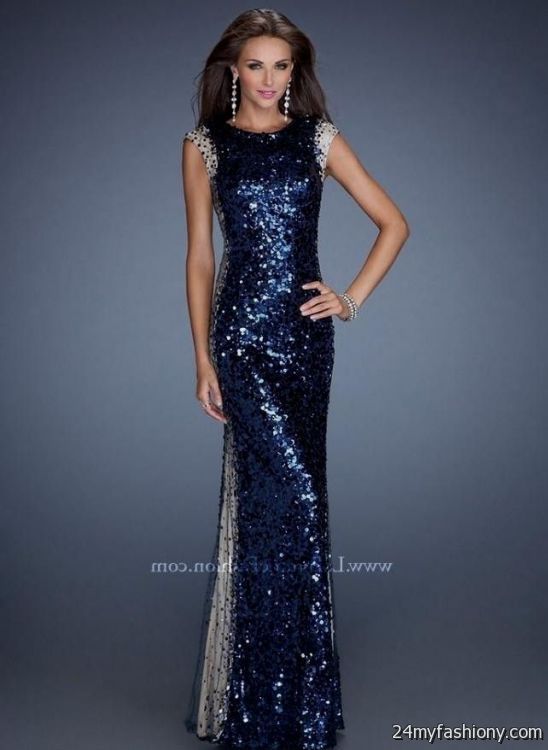 Collection Blue Sequin Prom Dress Pictures - Reikian