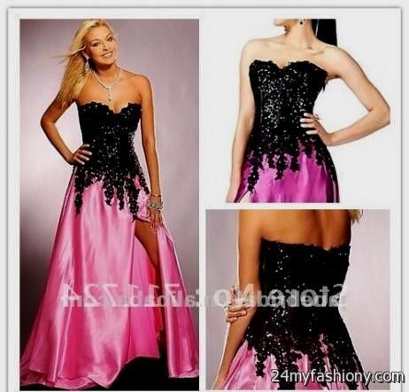 Hot Pink And Black Bridesmaid Dresses - Ocodea.com