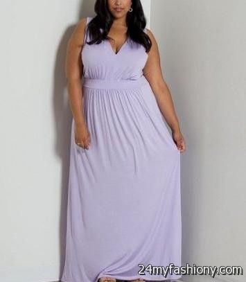 plus size lilac maxi dress
