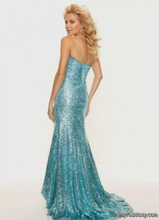 Collection Light Blue Sequin Prom Dress Pictures - Reikian