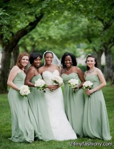 light mint green bridesmaid dresses