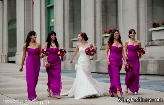 Magenta Bridesmaid Dress - Ocodea.com