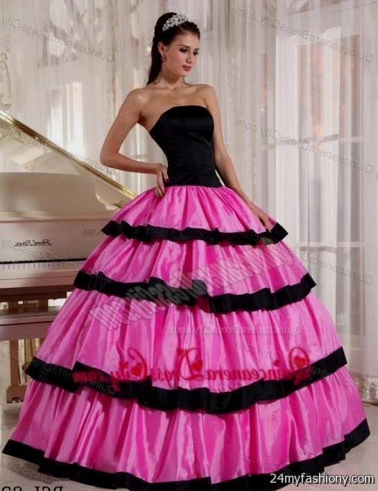 pink and black ball gown 2016-2017 » B2B Fashion