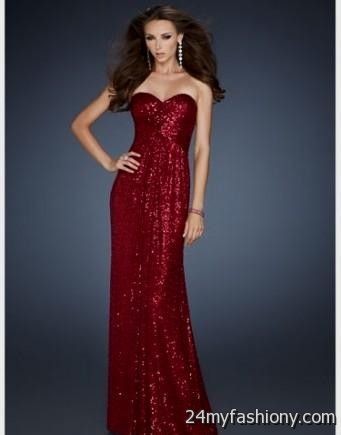 Red And Gold Prom Dresses Photo Album - Reikian