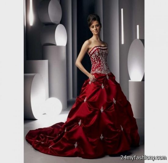 red white and black dresses for weddings
