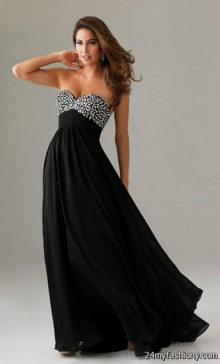 Black Strapless Prom Dress - Ocodea.com