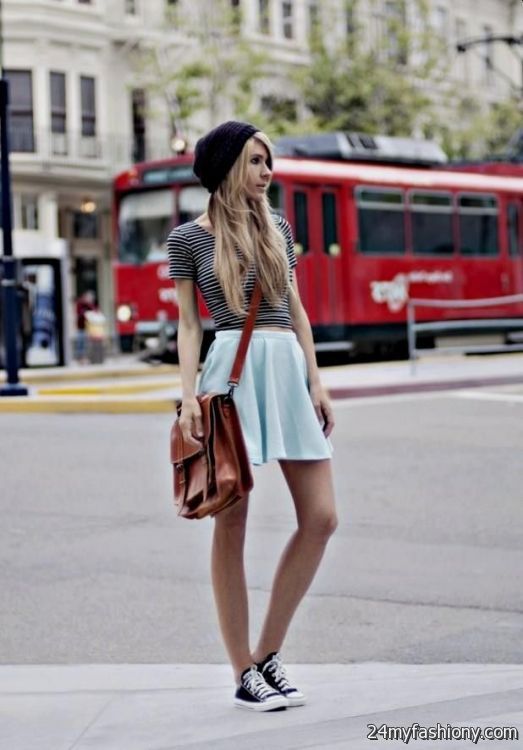 skater dress with converse