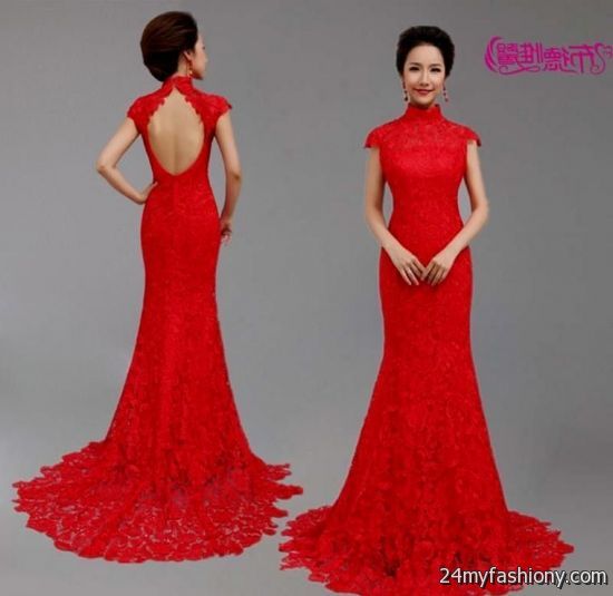 vintage style red lace prom dress 2016-2017 » B2B Fashion