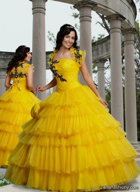 yellow gowns wedding