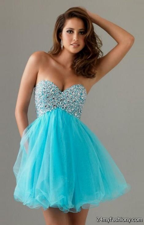 Baby Blue Short Prom Dresses - Ocodea.com