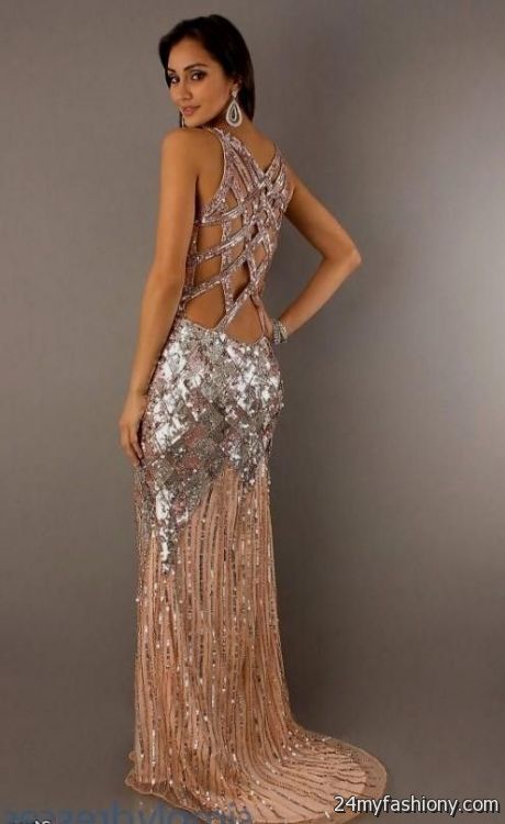 Gold Sequin Prom Dress Photo Album - Reikian