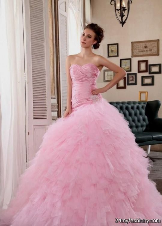 huge ball gown wedding dresses pink 2016-2017 » B2B Fashion