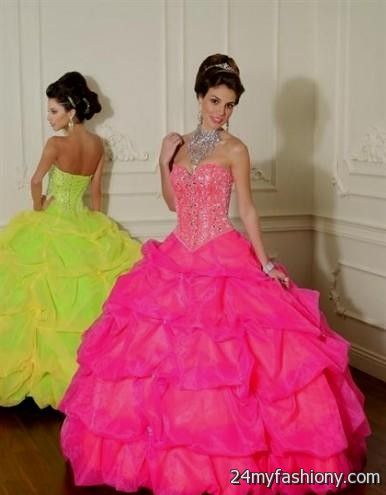 neon quinceanera dresses