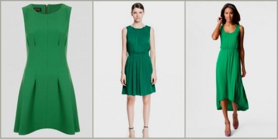 Collection Emerald Green Casual Dress Pictures - Reikian