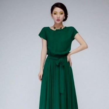 emerald casual dress