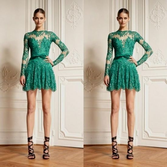 Emerald Green Party Dress - Ocodea.com