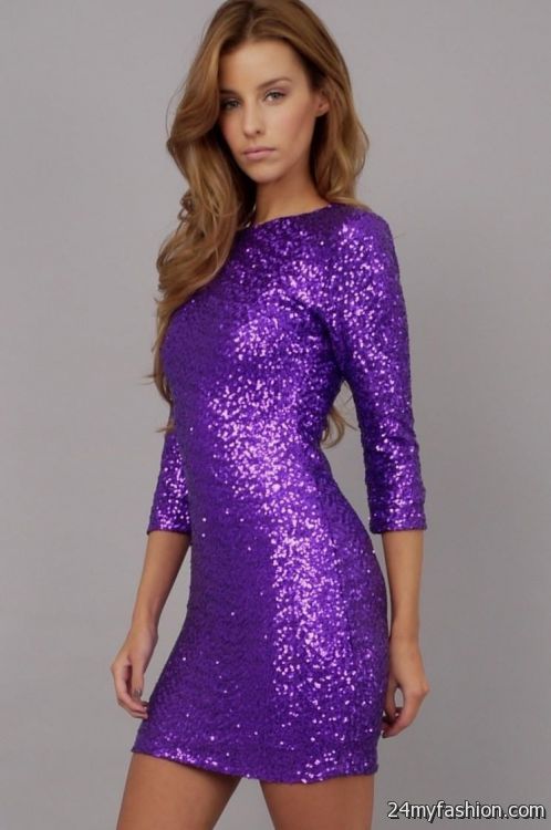 Purple Sequin Dress Photo Album - Reikian