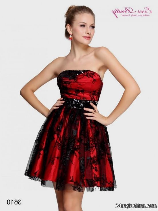 red and black cocktail dresses 2016-2017 » B2B Fashion