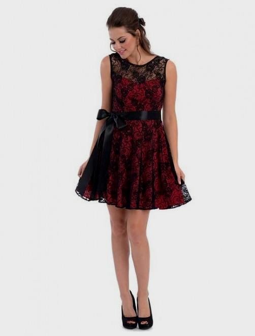 red and black party frocks