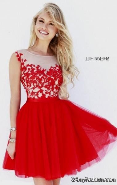 short red prom dresses with straps 2016-2017 » B2B Fashion