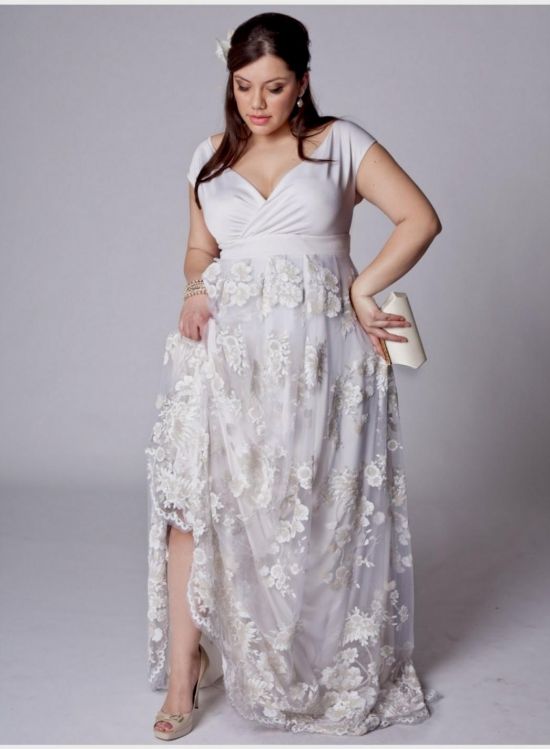silver plus size maxi dress