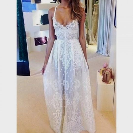 Collection White Lace Maxi Dress Pictures - Reikian