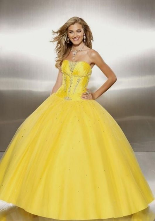 yellow ball gown prom dresses 2016-2017 » B2B Fashion