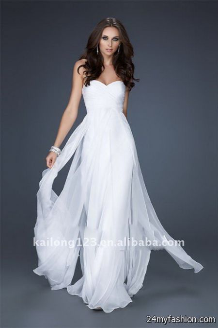 all white flowy dress