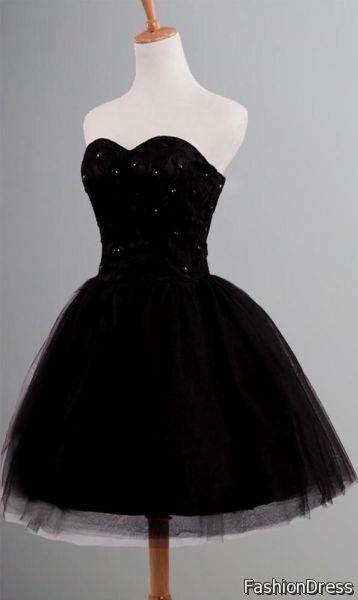 black cocktail dresses for prom 2017-2018