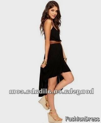 black high low dresses casual 2017-2018