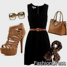 casual black dress outfit ideas 2017-2018
