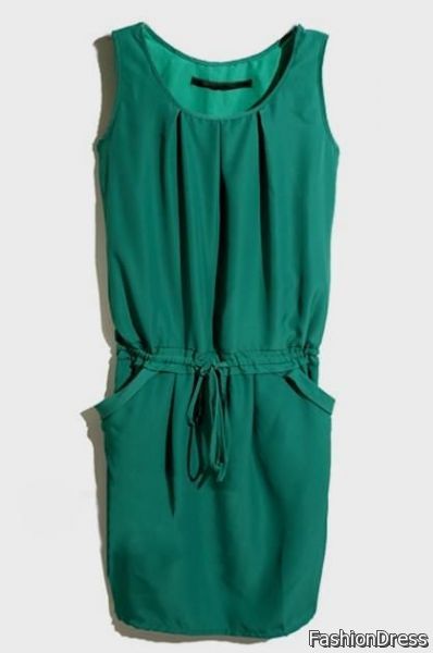 casual emerald green dresses 2017-2018