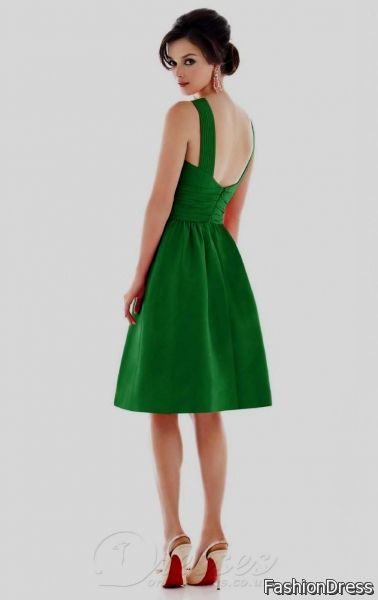 casual emerald green dresses 2017-2018