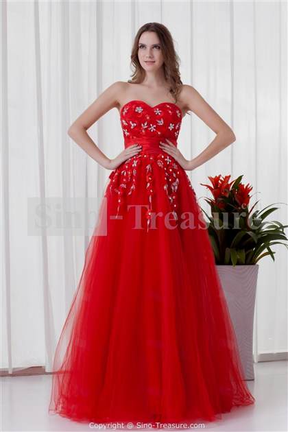elegant red dresses 2018