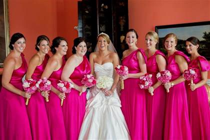 David's Bridal Pink Wedding Dress ...