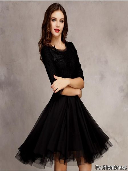 simple homecoming dress with sleeves 2017-2018
