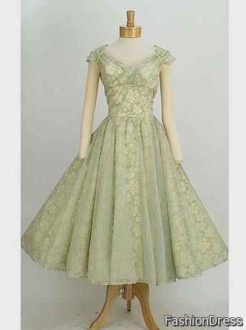 tea length vintage dresses 2017-2018