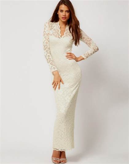 white lace dress with sleeves plus size 2017-2018
