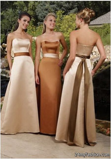 womens copper bridesmaid dresses