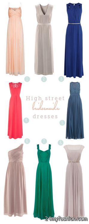 Highstreet bridesmaid dresses 2018-2019