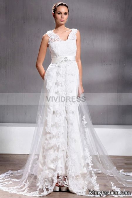 Simple vintage wedding dresses 2018-2019