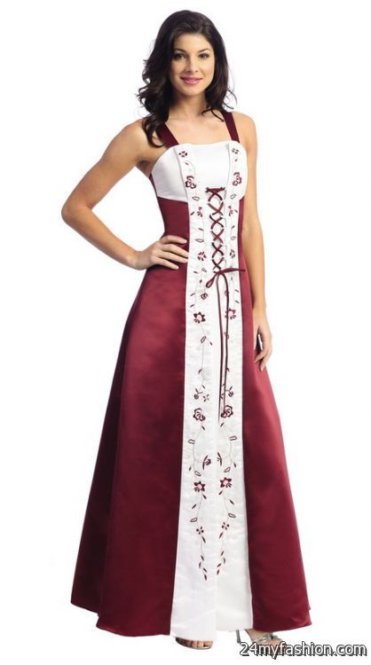Wine colored bridesmaid dresses 2018-2019