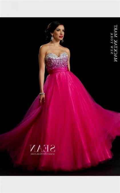 hot pink prom dress 2019