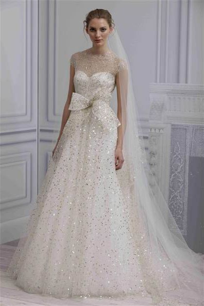 sparkly wedding dresses with sleeves 2018/2019
