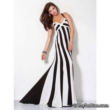 Formal black and white dresses review