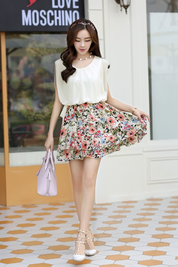 Korean dress style for summer women